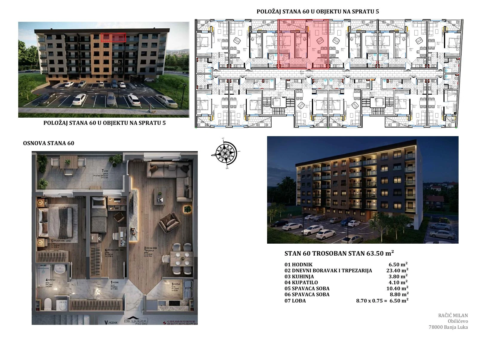 Originalna stranica tlocrta Stana 60 iz kataloga